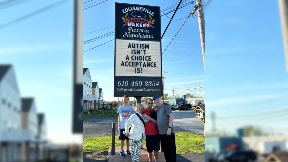 The Italian Bakery Pizzeria Napoletana in Collegeville went viral after it shared heart-warming autism awareness messages on its billboard.