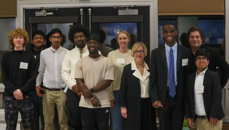 Members of Penn State Brandywine's new Entrepreneurship Club are shown.