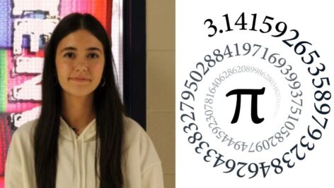 Central Bucks ninth-grade student Nergis Teke has dramatically outdone herself by memorizing and reciting 1,017 digits of Pi.