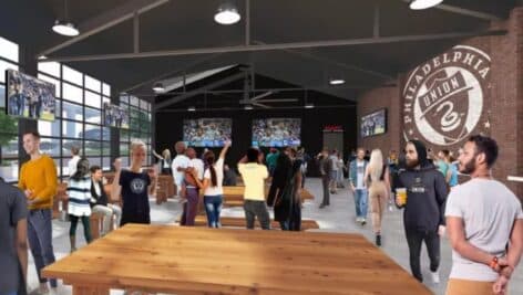 Philadelphia Union fans can meet at the new Union Yards brew hall before and after games.