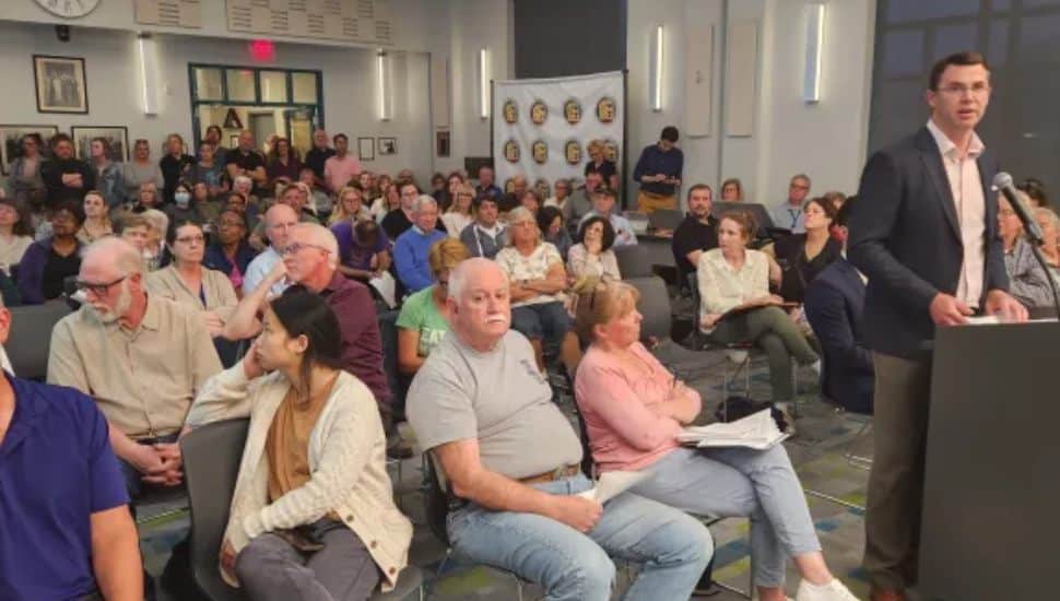 Residents Gather in Force to Oppose Housing Development at West Chester Growers Market Lot