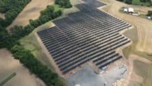 A portion of a solar array in Adams County now powering the Philadelphia International Airport.