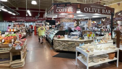 Inside of Altomonte's, the Italian grocery store in Warminster and Doylestown that will be soon launching Alto Bakery & Caffe.