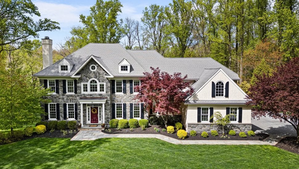 A stone-front Colonial for sale in Chadds Ford.