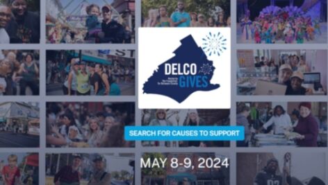 The home page of the Delco Gives Day website
