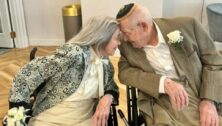 102-year-old Marjorie Fiterman and 100-year-old Bernie Littman, recently got married in Philadelphia after nine years together.