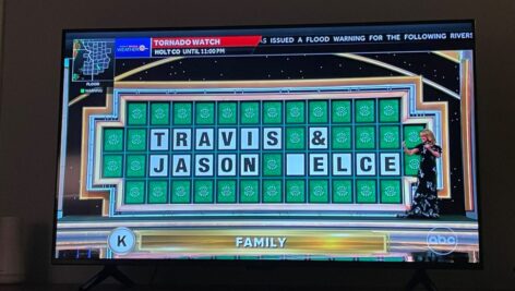 The Kelce brothers puzzle on Wheel of Fortune that initially stumped three celebrity contestants.