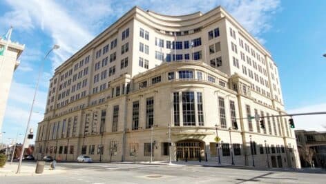 The former bank building, Bracebridge I building in downtown Wilmington, Del., future home for Icyte.