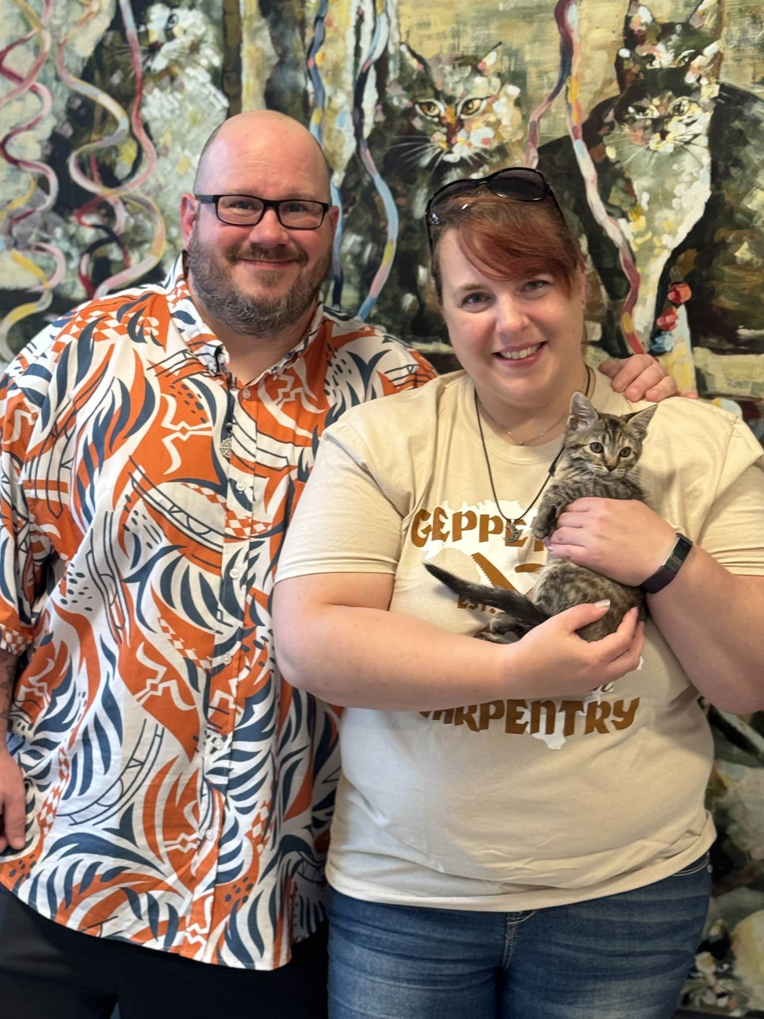 Dozens of animals living in extremely poor conditions were rescued last month from a Coatesville home, including Roo the kitten.