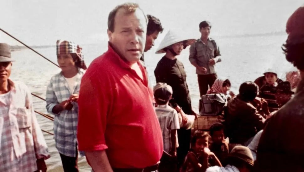 Mr. Allman in the mid-1970s during one of his many reporting trips to Cambodia. He launched his career there and in Laos.