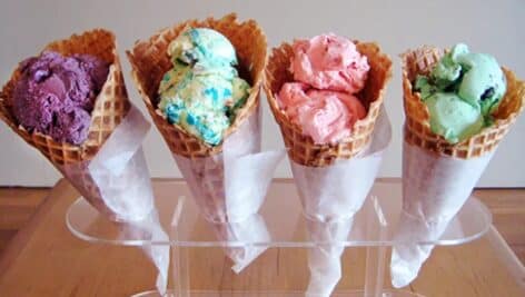 Waffle cones from Koffmeyer's in Havertown.