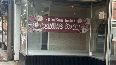 Dim Sum Taste will be coming soon to 127 W. Gay Street. The storefront has been vacant for a few years since Laurento's Formal Wear closed.