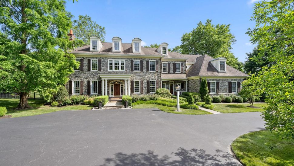 An exquisite stone-front manor in Haverford is available for sale.