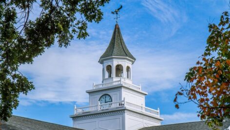 View of WilmU's campus on the outside.