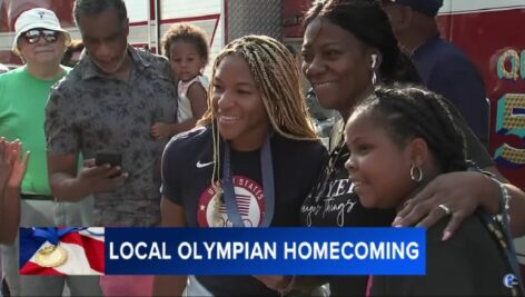 Ariana Ramsey received a hero's return welcome back home when she first arrived back to Bridgeport after the conclusion of the 2024 Paris Olympics.