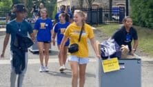 It was move-in day Aug. 19 at Widener University in Chester, as a record number of new students arrived on campus.