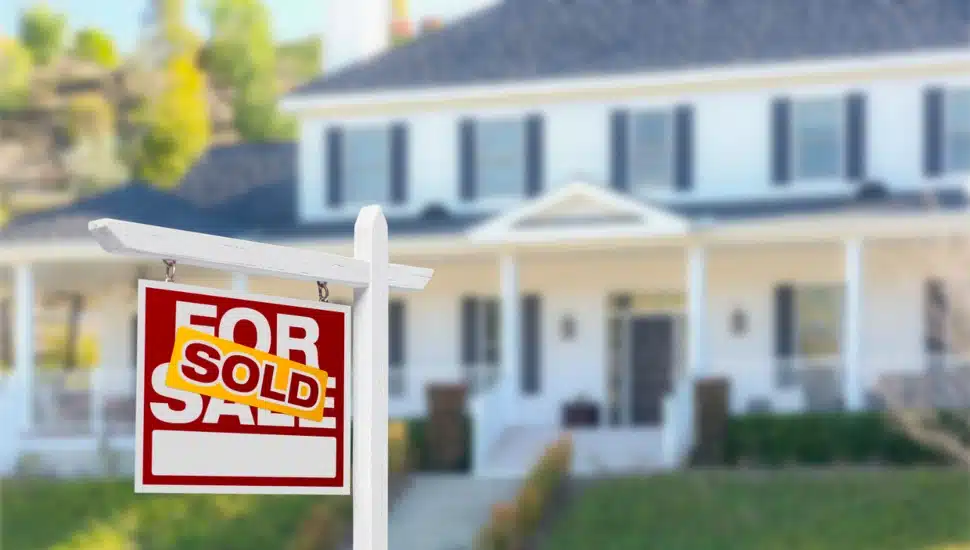 A suburban home put up for sale has sold.