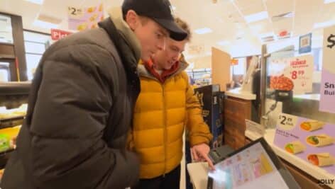 Josh and Ollie spend a good deal of time trying to figure out how orders work at a Wawa store.