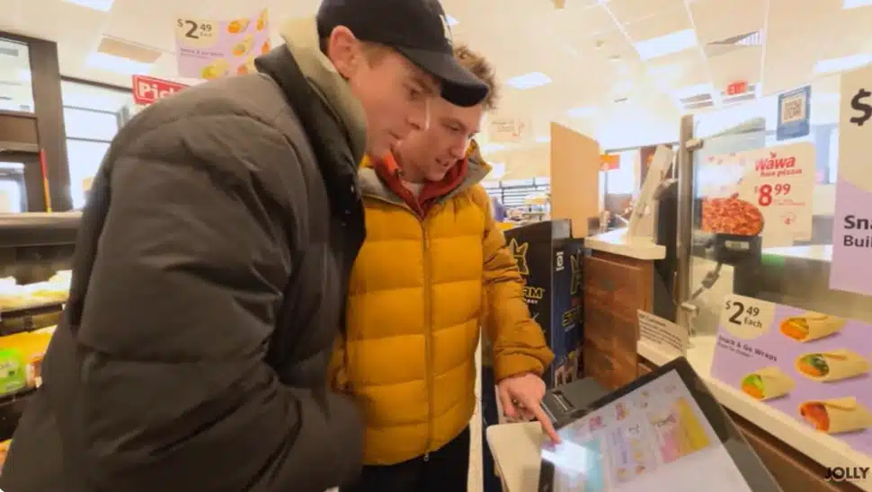 Josh and Ollie spend a good deal of time trying to figure out how orders work at a Wawa store.