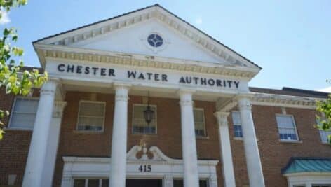 The Chester Water Authority Building.