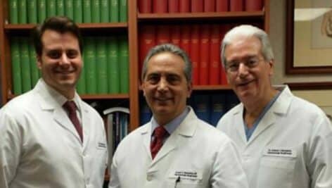 Doctors from the Dermatologic SurgiCenter in Drexel Hill, Dr. Matthew McEwen, Ernest Benedetto and Anthony Benedetto.