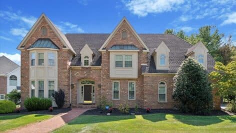 A brick Colonial home with five bedrooms is for sale in Broomall.