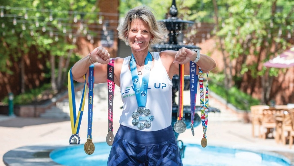 Susan Flavin earned the coveted Six Star Medal, given by the Abbott World Marathon Majors to runners who finish all six major marathons.