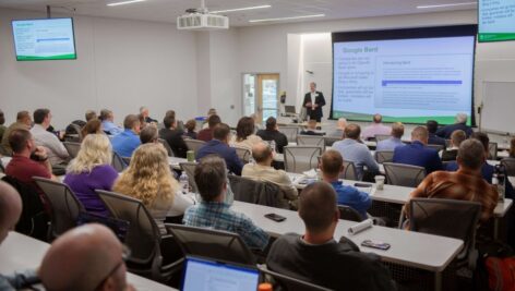 Group gathered at Penn State Great Valley for Innovative Technology Action Group conference.