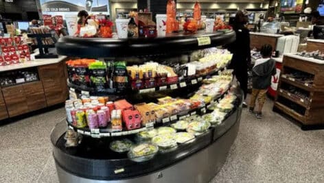 Inside a Wawa location.