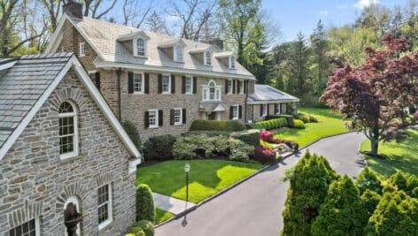 This majestic Wayne Colonial home is available for sale.