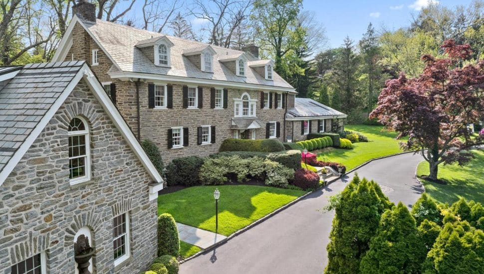 This majestic Wayne Colonial home is available for sale.