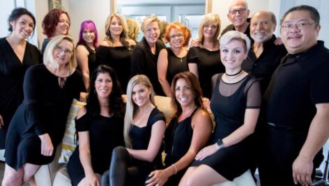 The Chameleon Day Spa Team in Media, including spa owner Megan Crocetto.