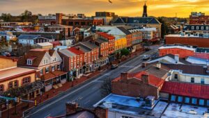 Aerial view of West Chester.