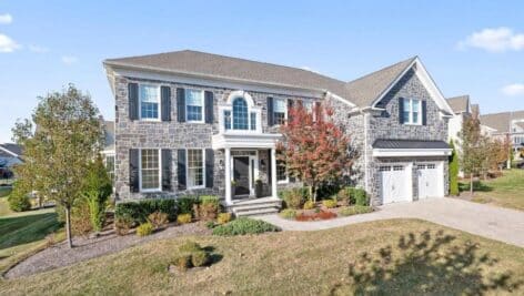 A four-bedroom stone front traditional home at 3703 Biddle Lane in Newtown Square is for sale.