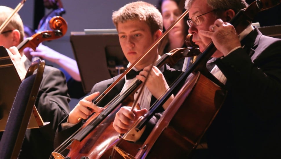 The Immaculata Symphony in concert.
