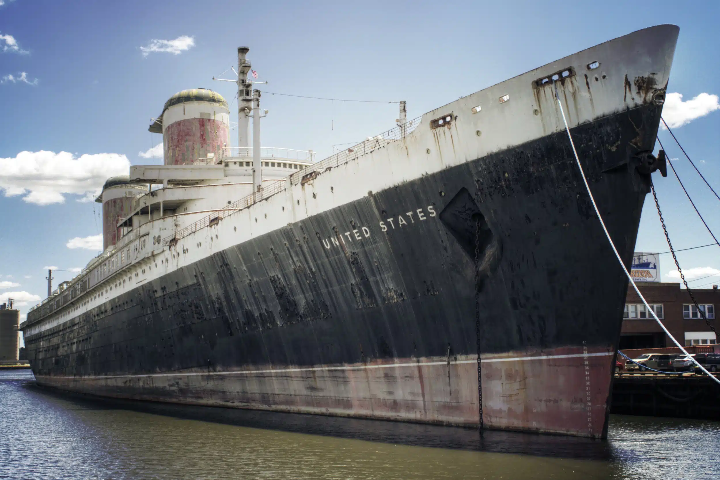 The SS United States ocean liner.