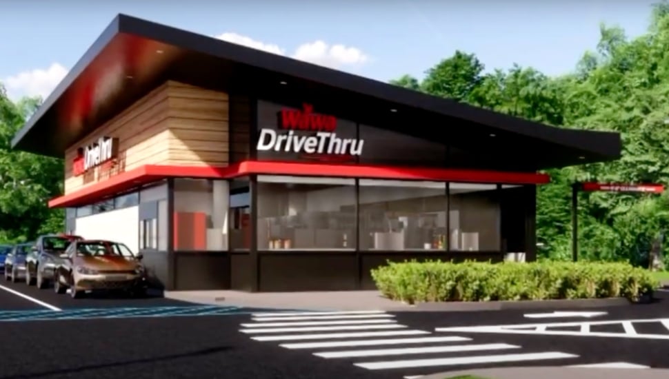 Wawa closed its first drive-thru location, which opened three years ago in Falls Township, earlier this week.