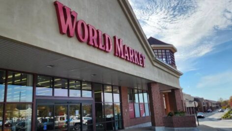 The exterior of a World Market store.