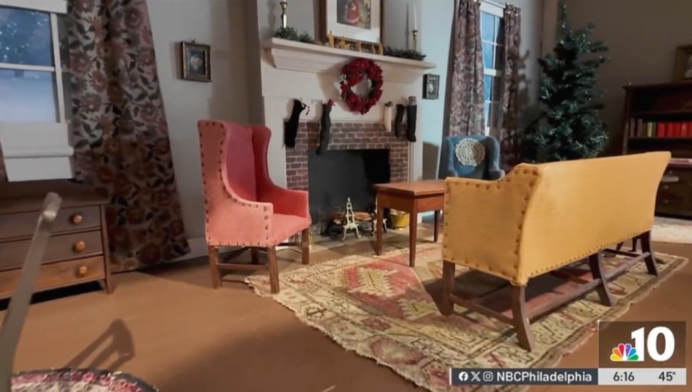 Hand-made dollhouse furniture from the Wyeth family.