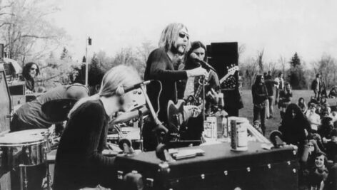 The Allman Brothers Band in concert.