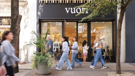 Shoppers enjoy window shopping in Center City Philadelphia.