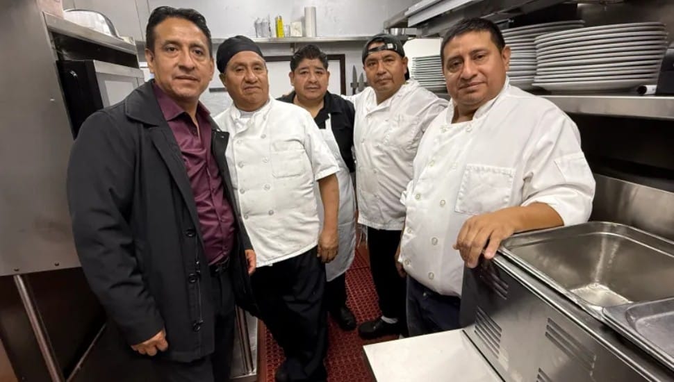 The kitchen staff at Buona Sera Ristorante.