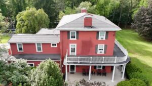 An aerial view of the Highland Farm in Doylestown, site of the Oscar Hammerstein Museum and Education Center.