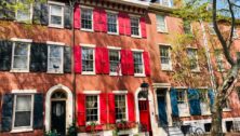 Row homes in the city.