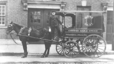 Early Wawa milk delivery wagon