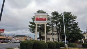 Wawa sign defies physics.