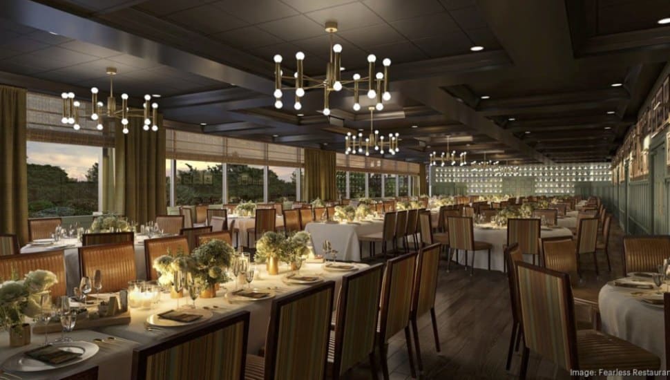 A rendering of the forthcoming Triple Crown Events ballroom in the Radnor Hotel.