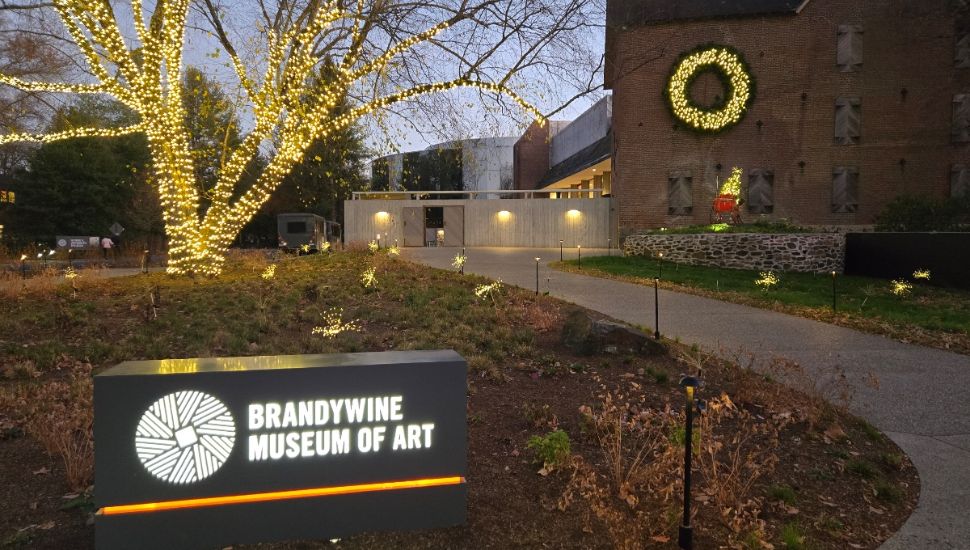 The outside entrance to the Brandywine Museum of Art.