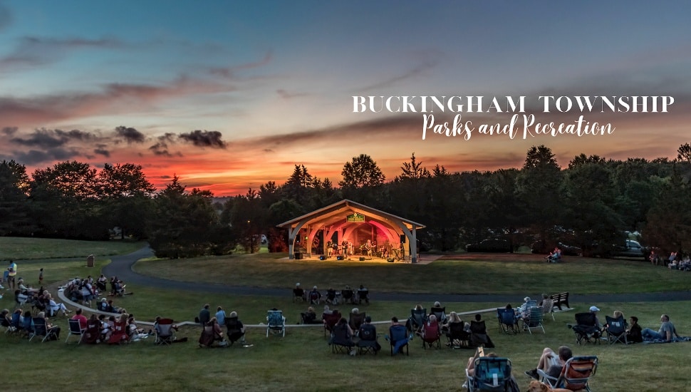 Taking in the sunset in Buckingham Township.