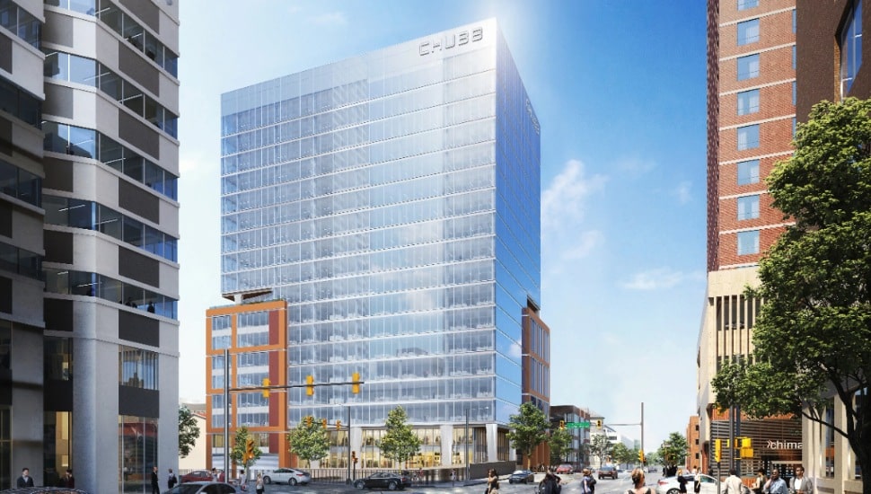 The new office building in Center City for Chubb Insurance.